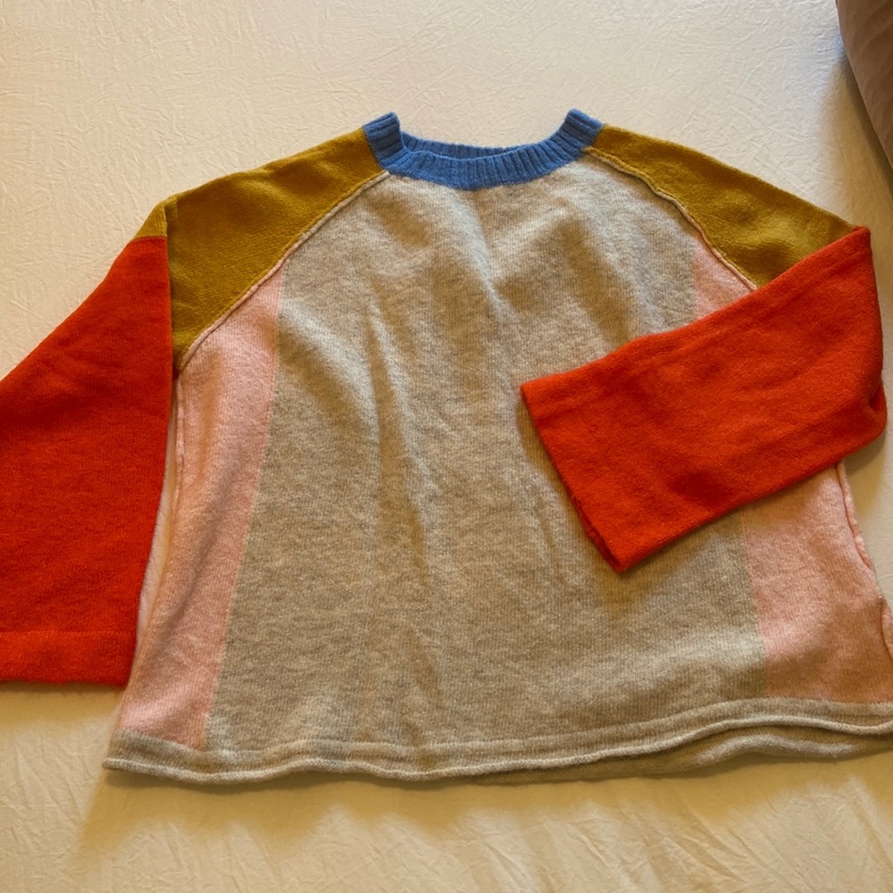Color block sweater